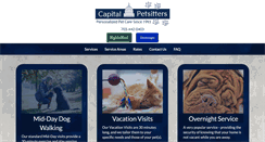 Desktop Screenshot of capitalpetsitters.com